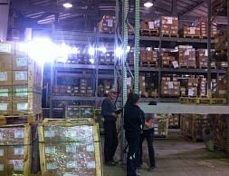 Компания "Сибирь-Зитар", паллетные фронтальные стеллажи на зацепах